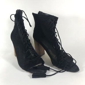 Marc Fisher stacked heel sandals